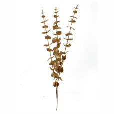 Gold Glitter Eucalyptus Spray x3, 18 Inches (lot of 1) SALE ITEM